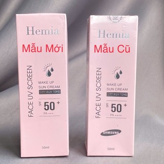 (Chuẩn Hàn) Kem Chống Nắng Hemia SPF50+ PA+++ 50ml nâng tông, kiềm dầu