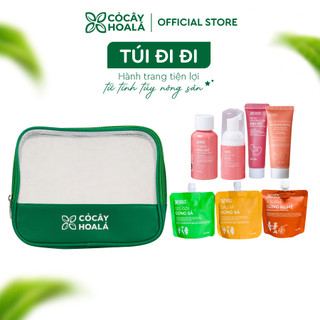 TÚI Du Lịch - Combo Chăm Sóc Toàn Diện Travelsize Cỏ Cây Hoa Lá | Nhà Mộc Nhiên
