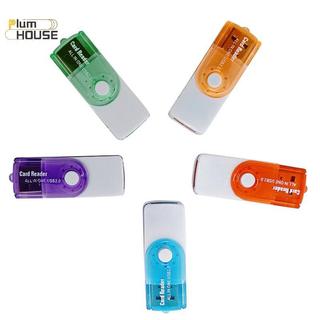 PlumHOUSE Đầu Đọc Thẻ Nhớ USB 4 Trong 1 Hữu Ích Cho MS MS-PRO TF Micro SD Tốc Độ Cao VN