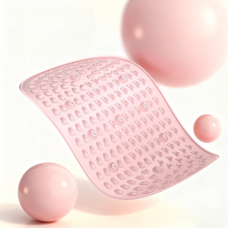 Thảm massage chân silicon cao cấp, 11 nam châm massage, lưu thông khí huyết, chạy bộ tại chỗ, gấp gọn dễ mang