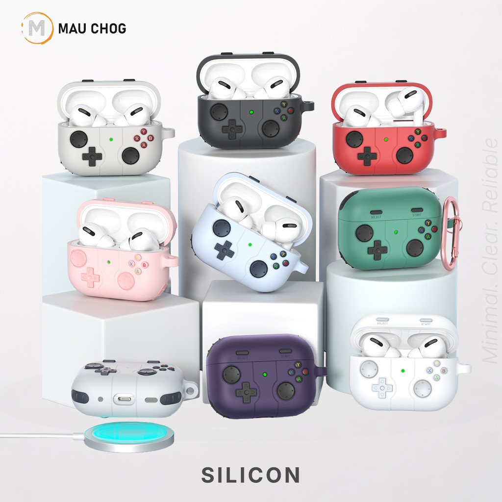 Ốp In Hình Máy Chơi Game Cầm Tay Chống Sốc Kèm Móc Khóa Cho Airpods Pro 3 2 Airpods 4