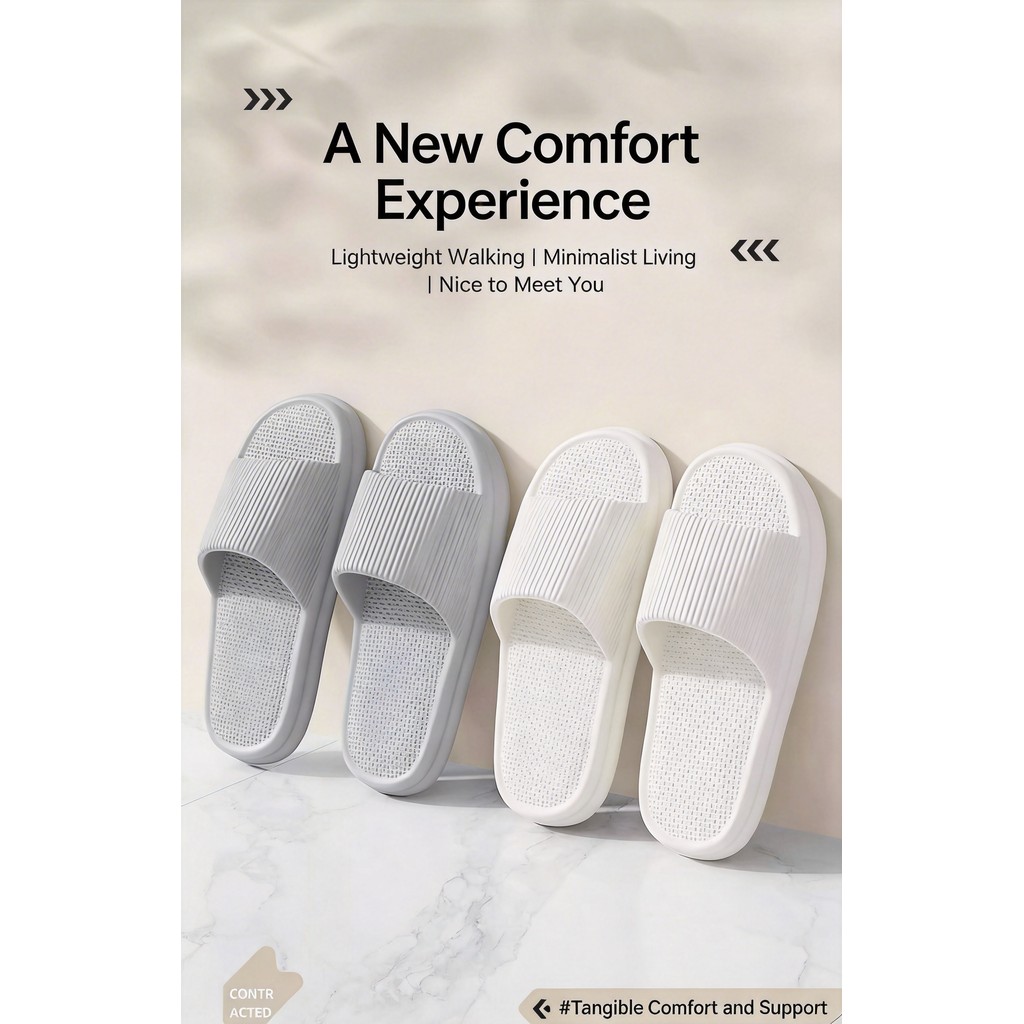 Dép Unisex EVA Đế Dày Chống Trơn Trượt Giày Gia Đình Cặp Đôi