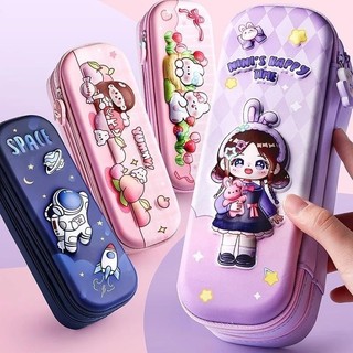 Hộp Đựng Bút 3D, 2 Tầng Sức Chứa Lớn