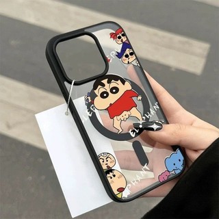 Phim Hoạt Hình Vui Vẻ Crayon Shin Chan Trường Hợp Điện Thoại Cho iPhone 16 15 14 13 12 11 Pro Max X XS XR 7 8Plus SE2020