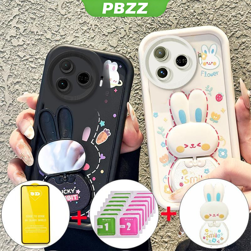 Ốp Lưng Cho tecno Camon 30 Pro 5g Camon 30S 4g 30 Camon 40 Pro 4G Vỏ Điện Thoại Vỏ Mềm Silicon Chống Sốc Thiết Kế Mới Thỏ Thẩm Mỹ Có Giá Đỡ Và Màng Mềm JTMCETZJ01