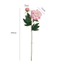 Hoa Mẫu Đơn Thược Dược giả 2 đầu 68cm cao cấp - Hoa lụa decor phòng khách sang trọng & Hoa cầm tay cô dâu (1 cành)