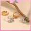 MYPANDA - Bộ 1/2 Chiếc Tai Kẹp Bông Tai Thời Trang Tối Giản, Cổ Điển, Phù Hợp làm Quà Tặng