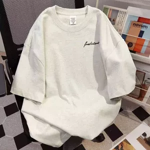 Áo phông unisex tay lỡ cotton su mát độc đáo - in chữ kí nhỏ ở nguuc