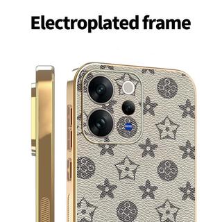 Ốp Lưng Cho Vivo V70 Elite Thời Trang Cổ Điển Thời Trang Da Mạ Điện Cạnh Chống Rơi Vỏ Điện Thoại