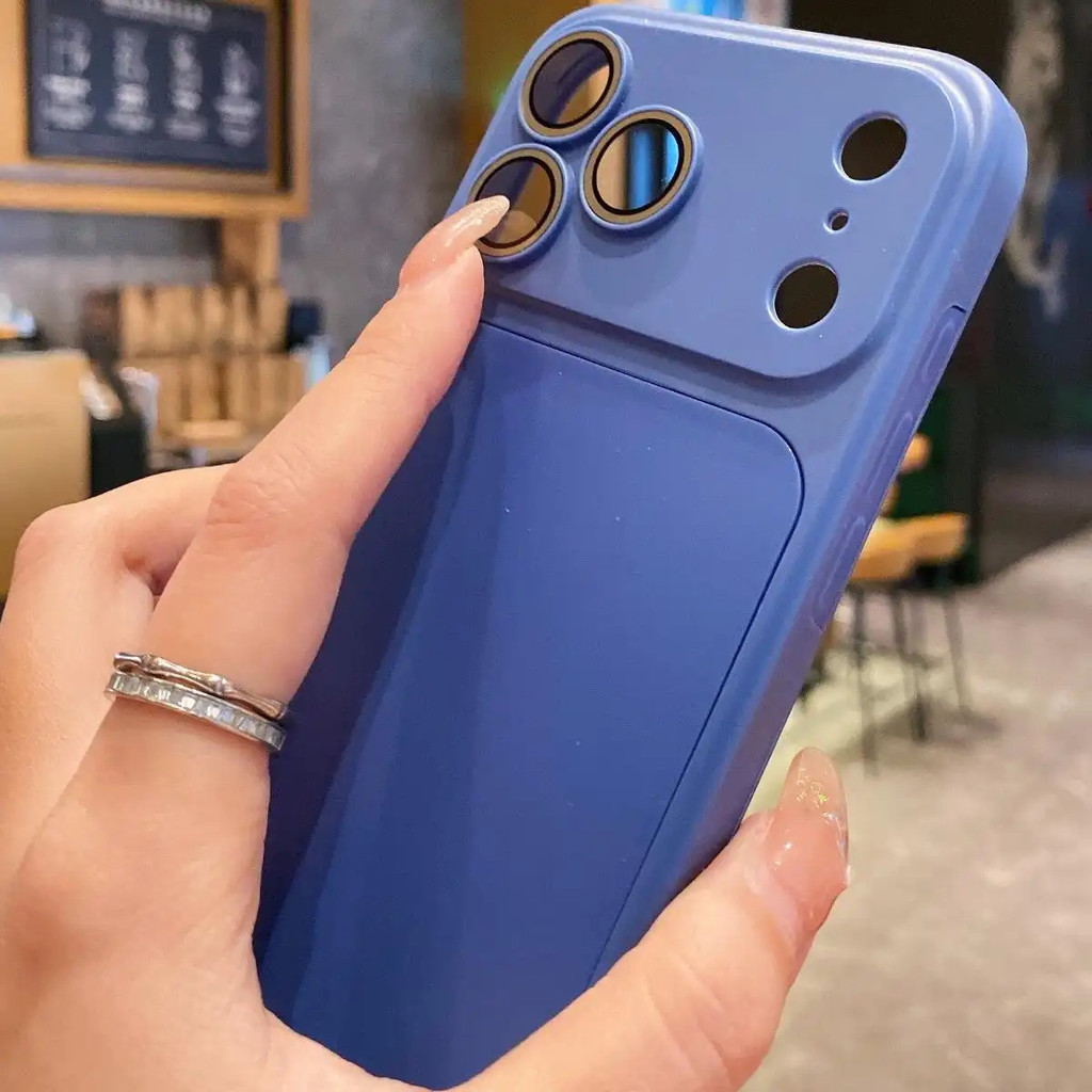 XIQII Thời Trang Mới Sang Trọng Cửa Sổ Lớn Kính Ống Kính Bảo Vệ Camera Vỏ Điện Thoại, Thích Hợp Cho iPhone 17 16 15 14 13 12 11 Pro Max Ốp Điện Thoại Chống Sốc