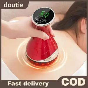 Doutie Điện Kinh Tuyến Bàn Chải Chống Cellulite Gua Sha Máy Mát Xa Toàn Thân Rung Microcurrent Nén Nóng Cạo Lymphatic Thoát Nước Chăm Sóc VN