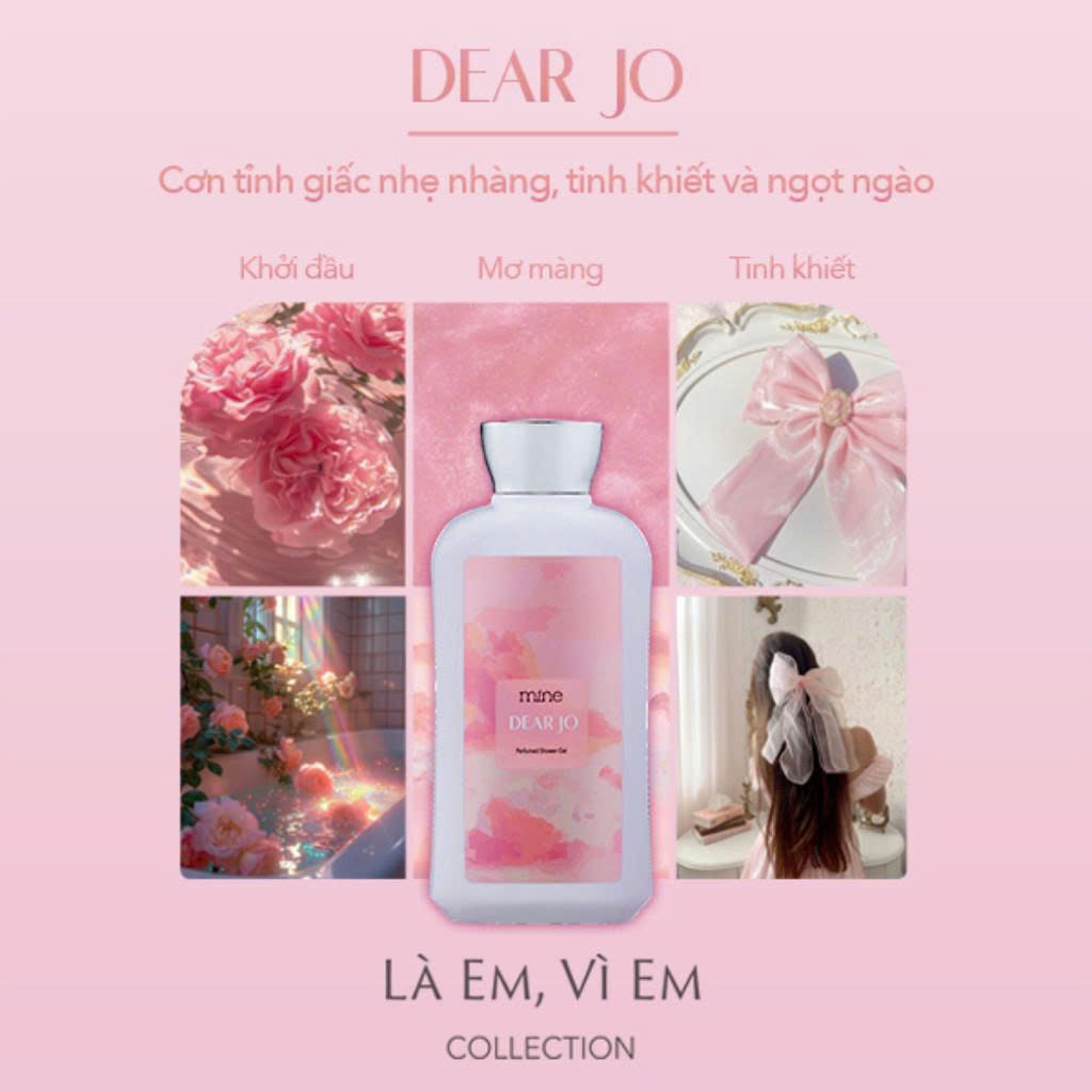 [GIFT] Sữa Tắm Mine Dear Jo Perfumed Shower Gel Hương Xạ Hương Ngọt Ngào Và Mơ Màng 470 g