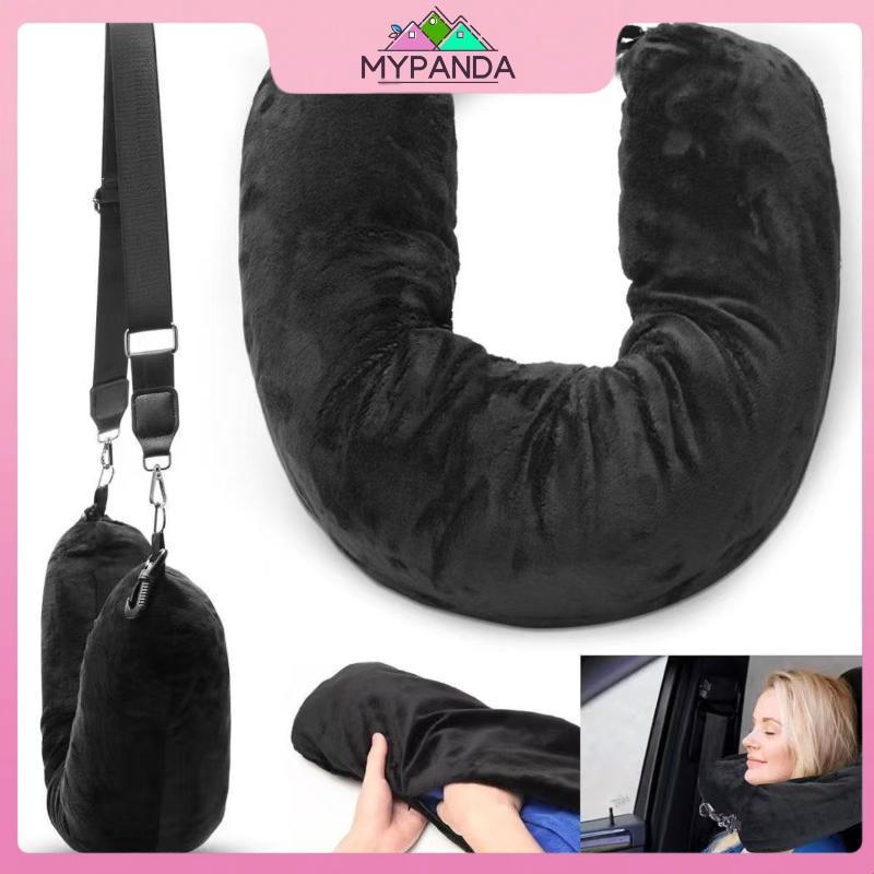 MYPANDA Travel Ne Gối Có Túi Bảo Quản Quần Áo Có Thể Lấp Đầy Vỏ Gối Hình Chữ U Lông Cừu Pha Lê Ne Gối Cho Du Lịch Máy Bay.