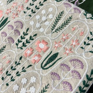 Dày Vải Lanh Cotton Vải Thêu Gối Túi Sổ Tay DIY Thêu Tay Vải Thạch Thủy Sinh Vật Embroide