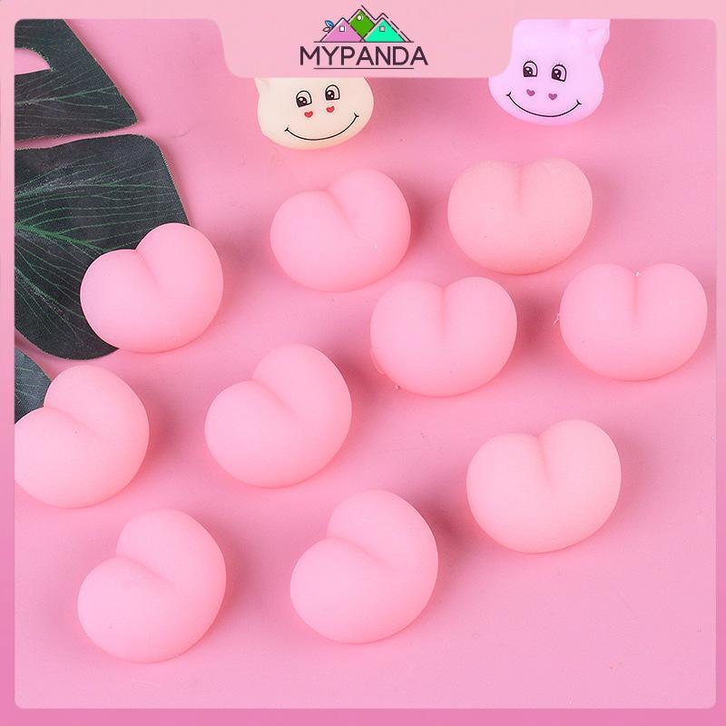 MYPANDA 10 / 30 / 50 Fun Mông Mochi Squeezable 3D Giảm Căng Thẳng Đào Mông Stiers Cho Phụ Kiện Trang Trí Điện Thoại Đồ Chơi.