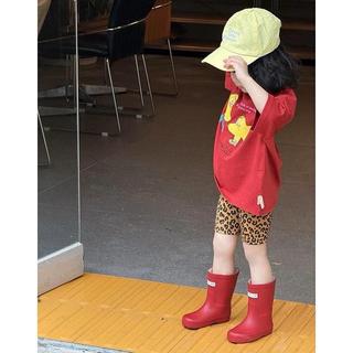 S183-[tomnaukids] Set áo thun ĐỎ phối quần leggin beo cho bé gái size từ 9-40Kg