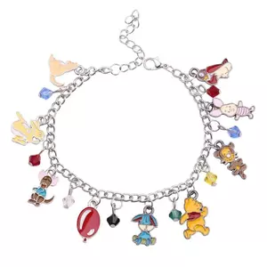 Anime Hàng Hóa Trang Sức Winnie the Pooh Vòng Tay Hợp Kim Thời Trang Dầu Nhỏ Giọt Động Vật Nhỏ Vòng Tay Trang Sức