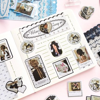 Sticker Niêm Phong Nơ Tiểu Thư 36 Miếng Cắt Sẵn Ballet Core Vintage Timo ST23