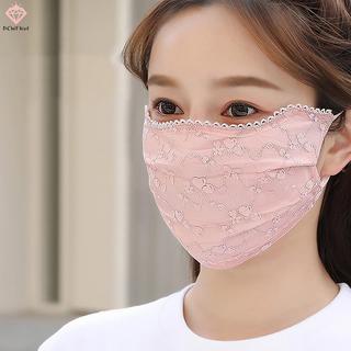Mặt nạ ren lụa băng mỏng đa năng, tấm che nắng màu trơn với dây đeo tai, bảo vệ chống tia cực tím.