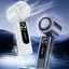 Quạt cầm tay LACYESUK, Hoạt động yên tĩnh Quạt làm mát di động 199 Gear Wind, Tiện ích làm mát có dây đeo cổ Bán dẫn Làm lạnh Quạt Turbo Mini tốc độ cao Bãi biển