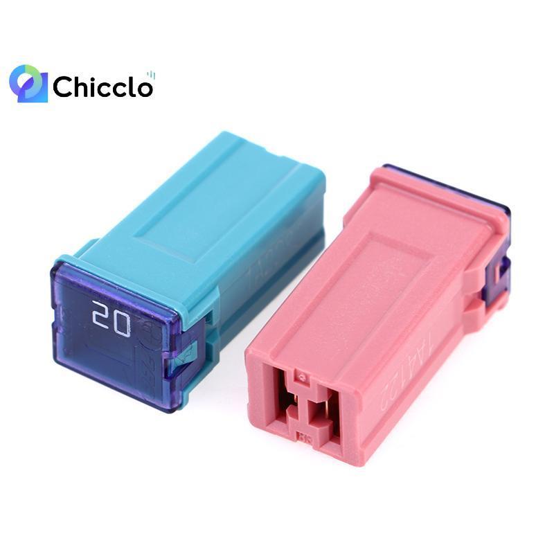 [chiccloset0] Cầu chì vuông Mini 32V 20A 25A 30A 40A 50A60A Cầu chì ô tô có hộp nhựa Đẹp