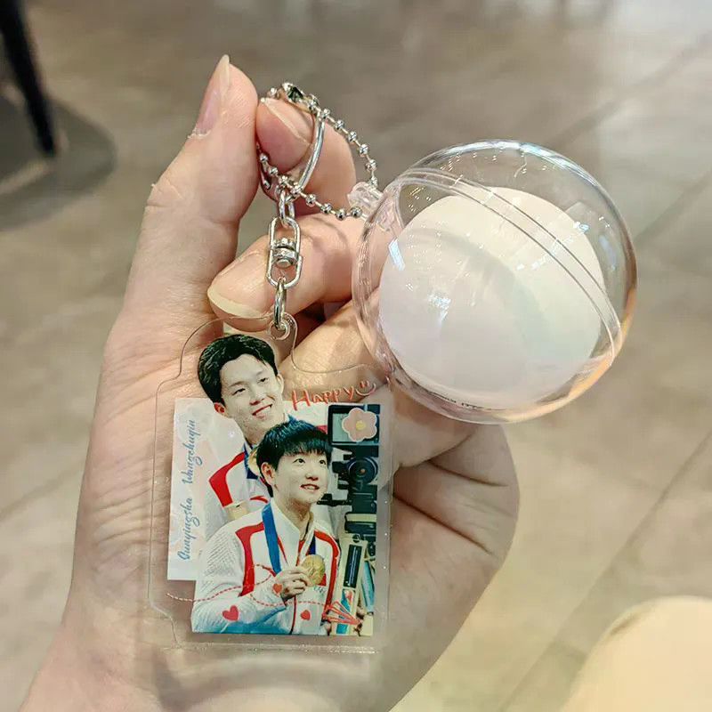 Hot Sản Phẩm Mới Sun Yingsha Wang Chuqin Hàng Hóa Bóng Bàn Móc Khóa Shatou Kết Hợp Mặt Dây Chuyền Acrylic Trang Sức Túi Bóng Ba Lô Mặt Dây Chuyền Chất Lượng Cao