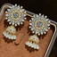 Bông tai hoa ngọc trai zircon thiết kế sang trọng