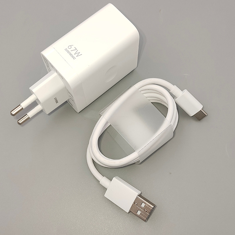 OPPO 67W Supervooc Sạc EU Mỹ Sạc Nhanh Bộ Chuyển Đổi Nguồn Usb Loại C Cáp Cho OPPO Reno 11 10 9 Pro Find X3 X2 Pro K11x K10