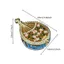 Hộp đựng đồ trang sức tráng men DONOVANQQ, Hộp đựng đồ trang sức thiết kế vương miện bằng kim loại tráng men, Hộp sưu tập thiết kế sáng tạo sang trọng giá cả phải chăng Hộp đựng đồ trang sức phong cách sang trọng Quà tặng sinh nhật