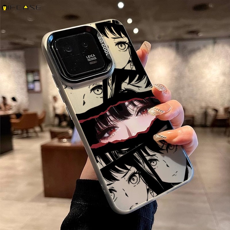 Dành Cho Xiaomi 17 15T 15 14T 14 Civi 13 13T 12 12T 12S 12X Mi 11 Pro Max Ultra 10 Lite 10s Pro 11i 4G 5G Ốp Điện Thoại Anime Truyện Tranh Mắt Đỏ Bé Gái Bé Gái Hoạt Hình Dễ Thương Vỏ Màu Đen