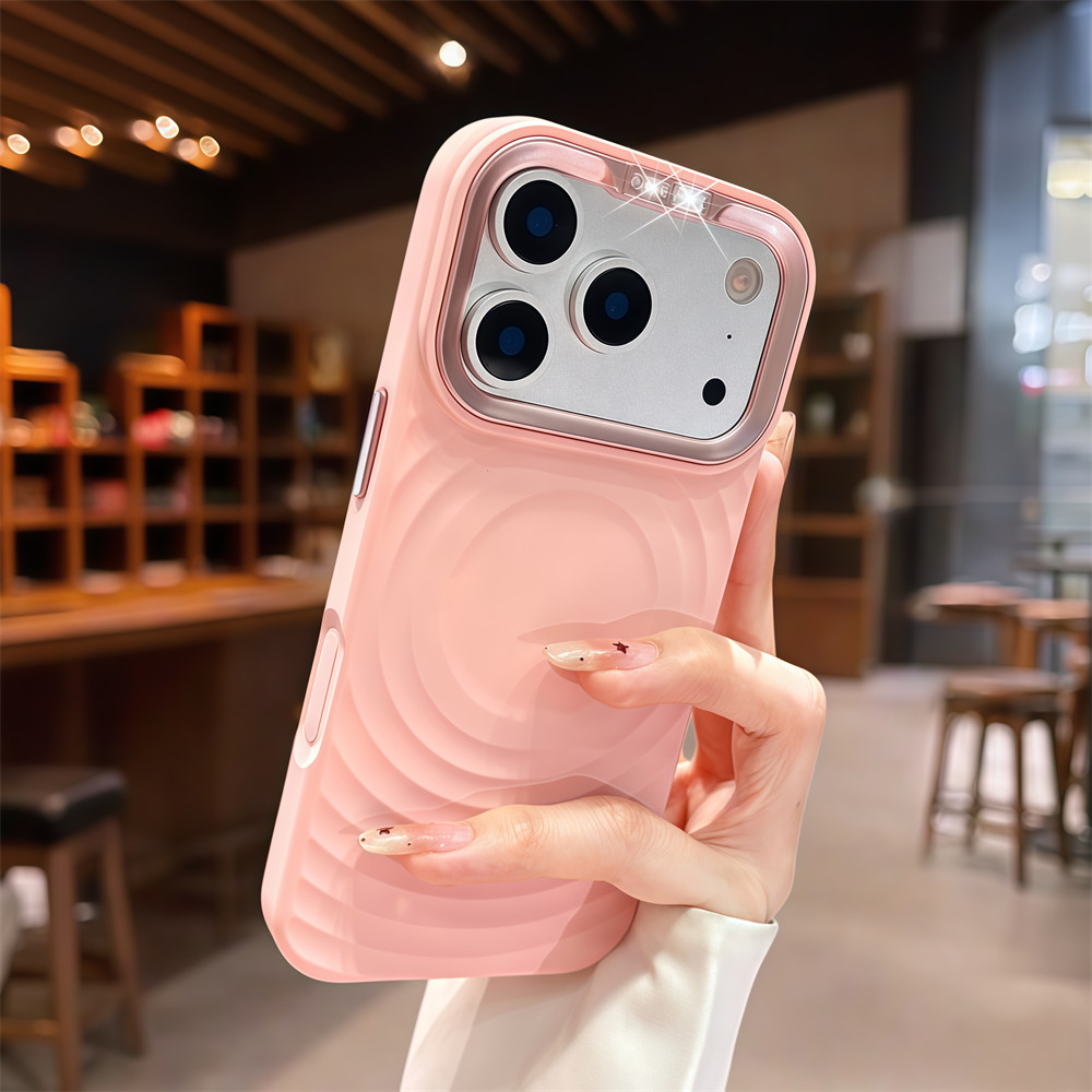 Ốp điện thoại từ tính màu kim cương lấp lánh cho IPhone 17 Pro Max 13 14 15 16 pro max Vỏ bảo vệ điện thoại màu chống rơi Vỏ silicon mềm Ốp lưng trong suốt
