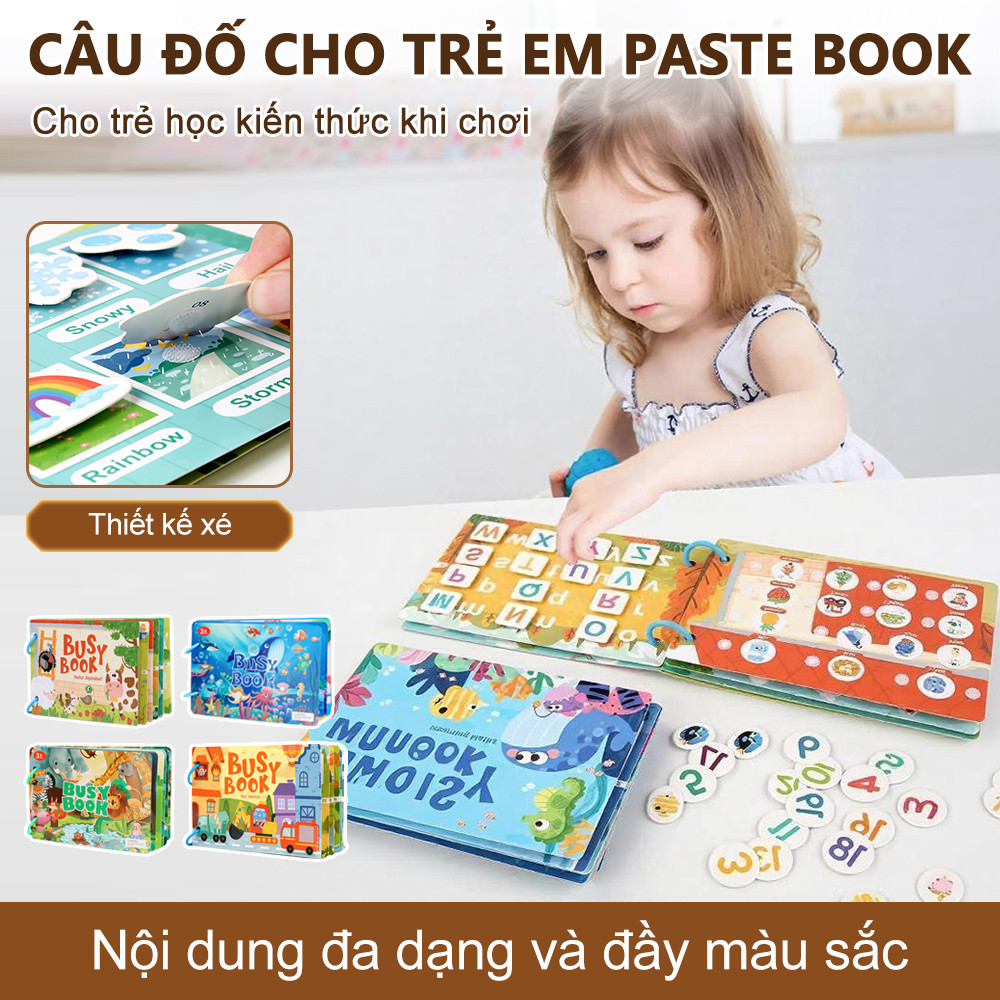 Đồ chơi Montessori cho trẻ 1, 2 và 3 tuổi: Sách tương tác, đồ chơi trẻ em từ 2 tuổi trở lên, sách hoạt động cho trẻ em.
