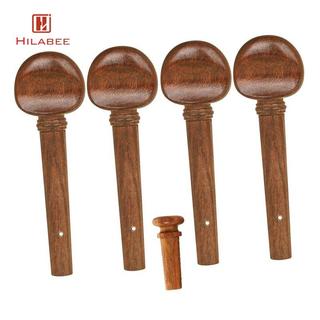 Chốt điều chỉnh đàn violin bền bỉ với đầu máy gỗ Endpin Bộ chỉnh âm tinh xảo để thay thế phụ kiện đàn violin cỡ 4 / 4