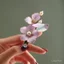 Kẹp tóc handmade hoa lụa nhung phong cách Trung Quốc, phù hợp cho Hanfu và sườn xám hàng ngày
