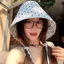 Mũ chống nắng FUHUIOT, Mũ xô vành rộng vành lớn, Mũ ngư dân sọc nhẹ có thể gập lại thời trang mùa hè
