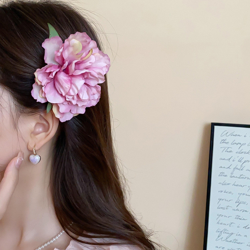 Kẹp Tóc Hoa Camellia Sang Trọng, Phù Hợp Làm Quà Tặng Cho Nữ