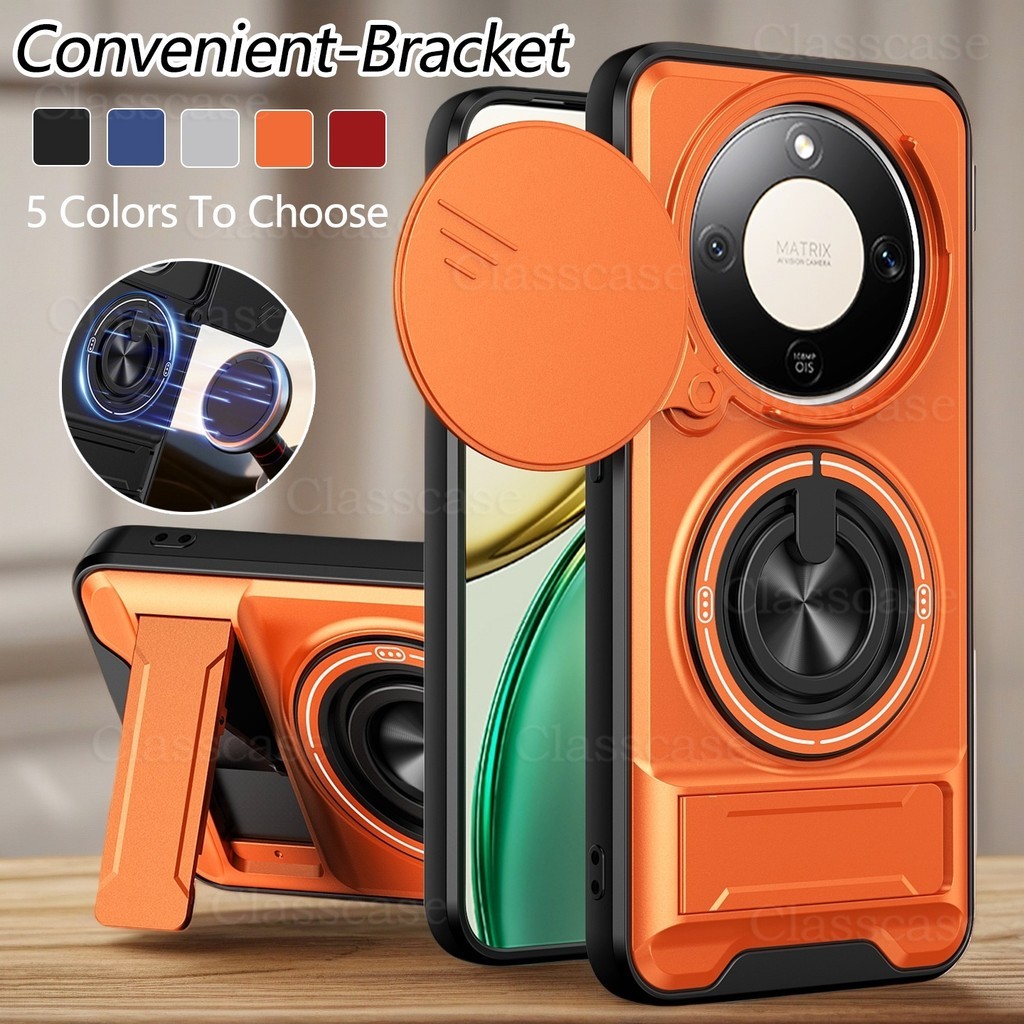 Ốp Cho Honor X9d X9c X9b X9a smart X9csmart HonorX9d X9 d HonorX9c X9 c Vỏ Điện Thoại Xoay Vòng Từ Tính Trượt Bảo Vệ Camera Thẳng Đứng Chân Đế Chống Sốc