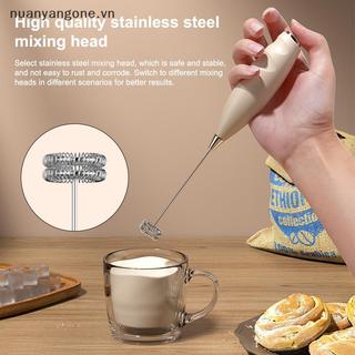 Nuanyangone.vn Máy trộn tạo bọt sữa điện không dây Máy tạo bọt cầm tay chạy bằng pin Kem cà phê Súp Bơ đậu phộng Trứng Đánh trứng Phụ kiện làm bánh mới
