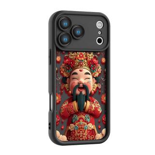 Ốp điện thoại God of Wealth Brings Fortune cho iPhone 17 / 16 / 15 Pro Max / 14 / 13 / 12 / 11 / Mini 7 / 8 Plus Xs X Vỏ bảo vệ hình thang bằng silicon mềm chống sốc