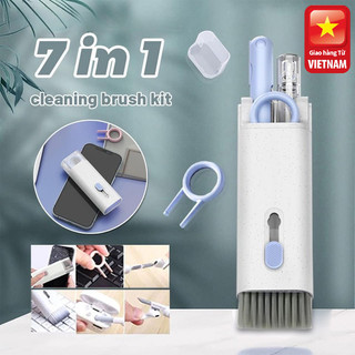 Bộ dụng cụ sạch 7in1 / 8in1 cho máy tính xách tay PC màn hình bàn phím tai nghe Bộ bàn chải làm sạch tai nghe