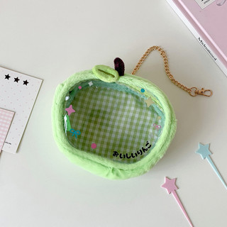 Quyến rũ itabag nữ PVC trong suốt hình quả táo dễ thương