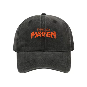 Mũ bóng chày nam vintage Lady Gaga Mayhem Album logo, chất liệu cotton, điều chỉnh size phù hợp cho mọi thời tiết