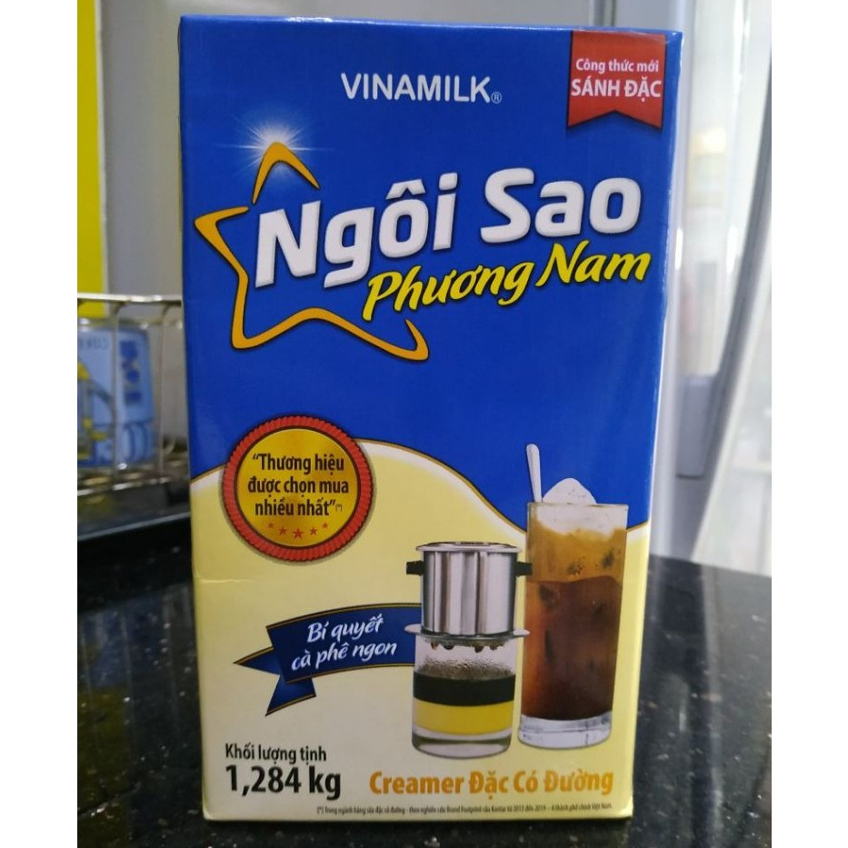 (Combo 3 Hộp) Sữa Đặc Ngôi Sao Phương Nam Vinamilk 1,284 Kg, Sữa Đặc Thơm Ngon Pha Cà Phê Chuẩn Vị