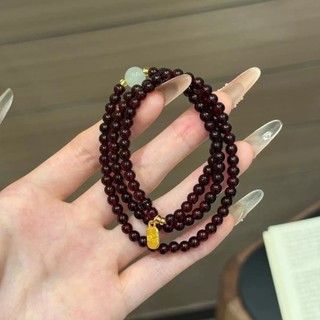 Vòng Tay Phong Cách Cổ Điển Trung Quốc Với Đá Quý Gắn Nổi Cho Mùa Xuân-Hè