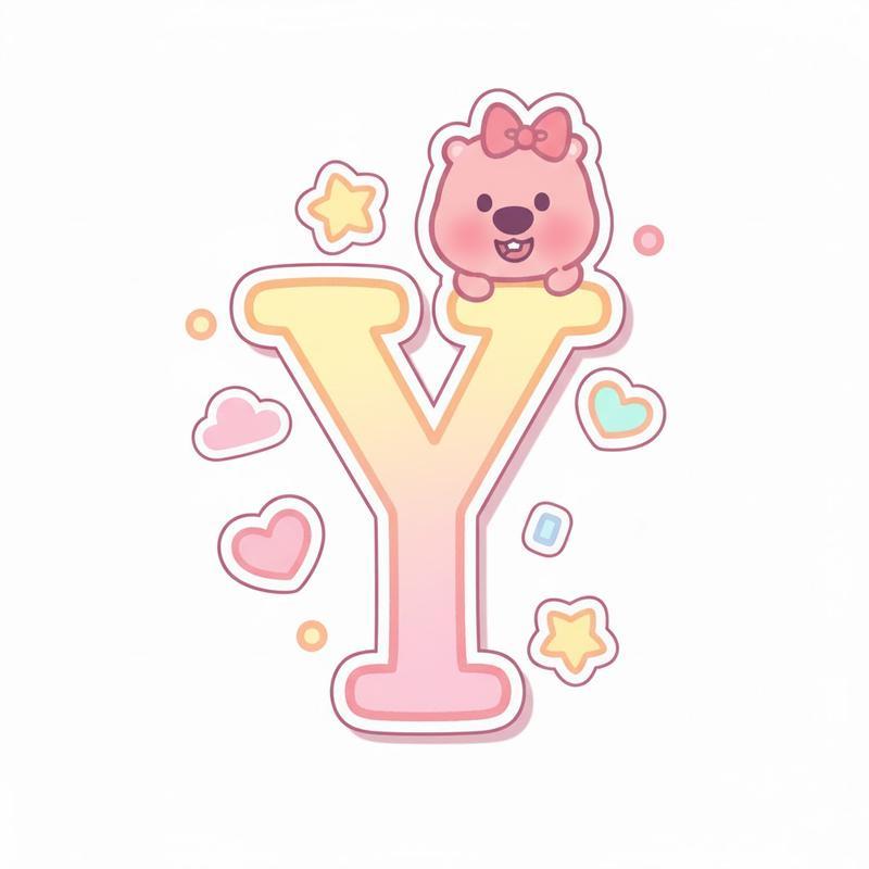 móc khoá chữ cái Loopy dễ thương