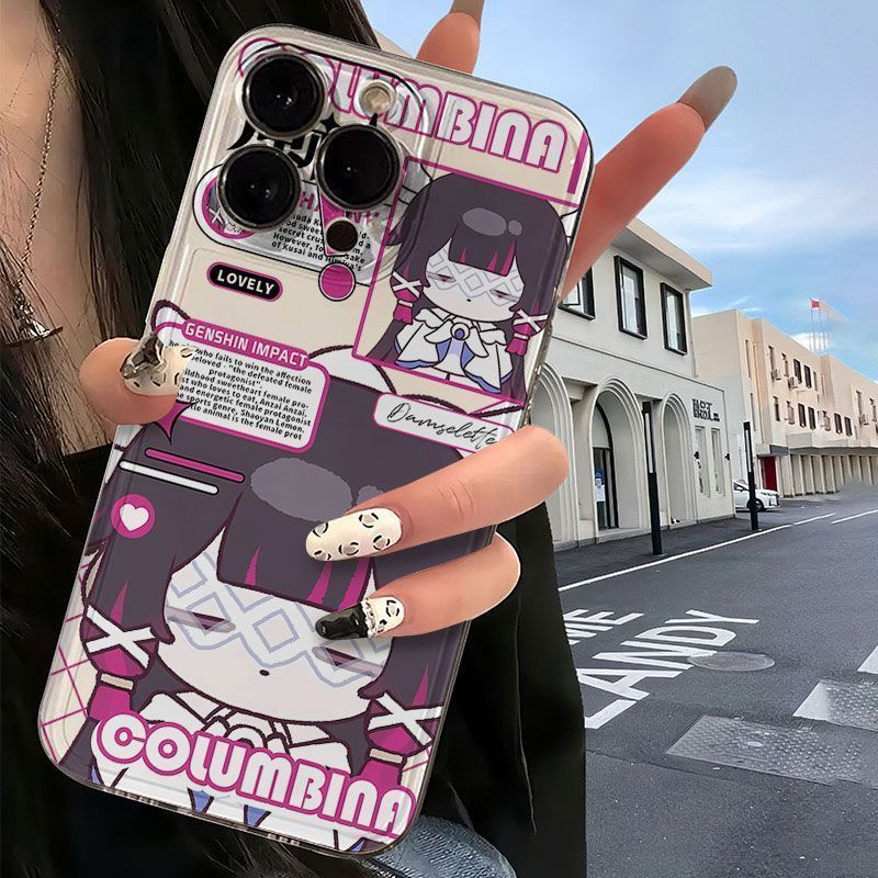 Genshin Impact / Sandrone / Columbina / Q Phiên bản Colombia Sandrone Vỏ điện thoại Thích hợp cho iPhone13 / 14 16 / 15pro 17 / poli