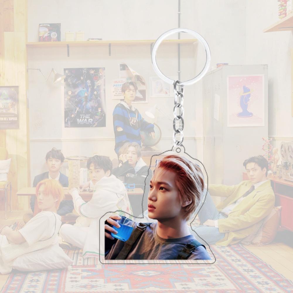 Móc Khóa Hai Mặt In Hình Thành Viên Nhóm Nhạc EXO