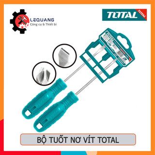 Bộ tuốc nơ vít dẹp và bake 2 chi tiết TOTAL THTDC250201