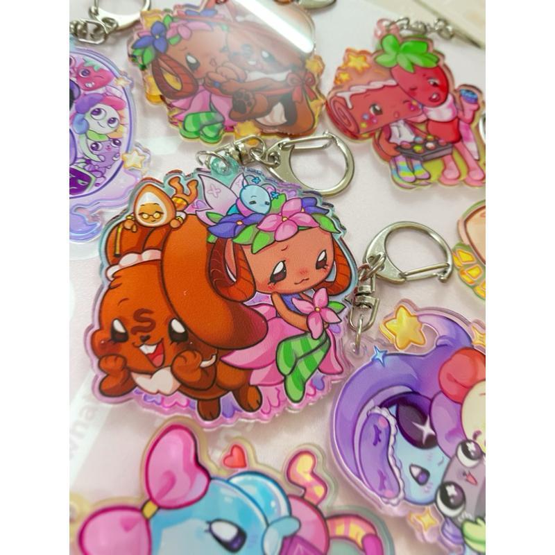 Móc khoá Dandy's World keychain,6cm (art by Rinfu)