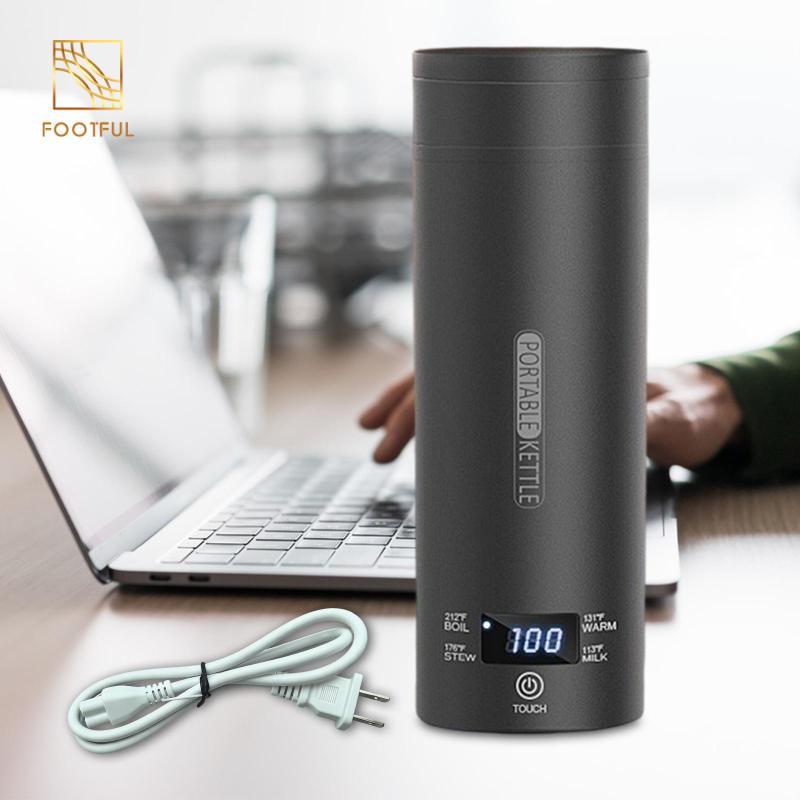 Ấm Siêu Tốc Điện Du Lịch Hút Chân Không Cách Nhiệt Cốc 500ml Nhẹ Cho Nước Đun Ấm Thông Minh Chai Cho Cắm Trại Du Lịch